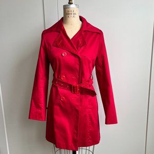 Max Mara Red Trench Coat, L